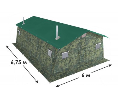 Армейская палатка 30М2 от производителя ПФ "Берег"
